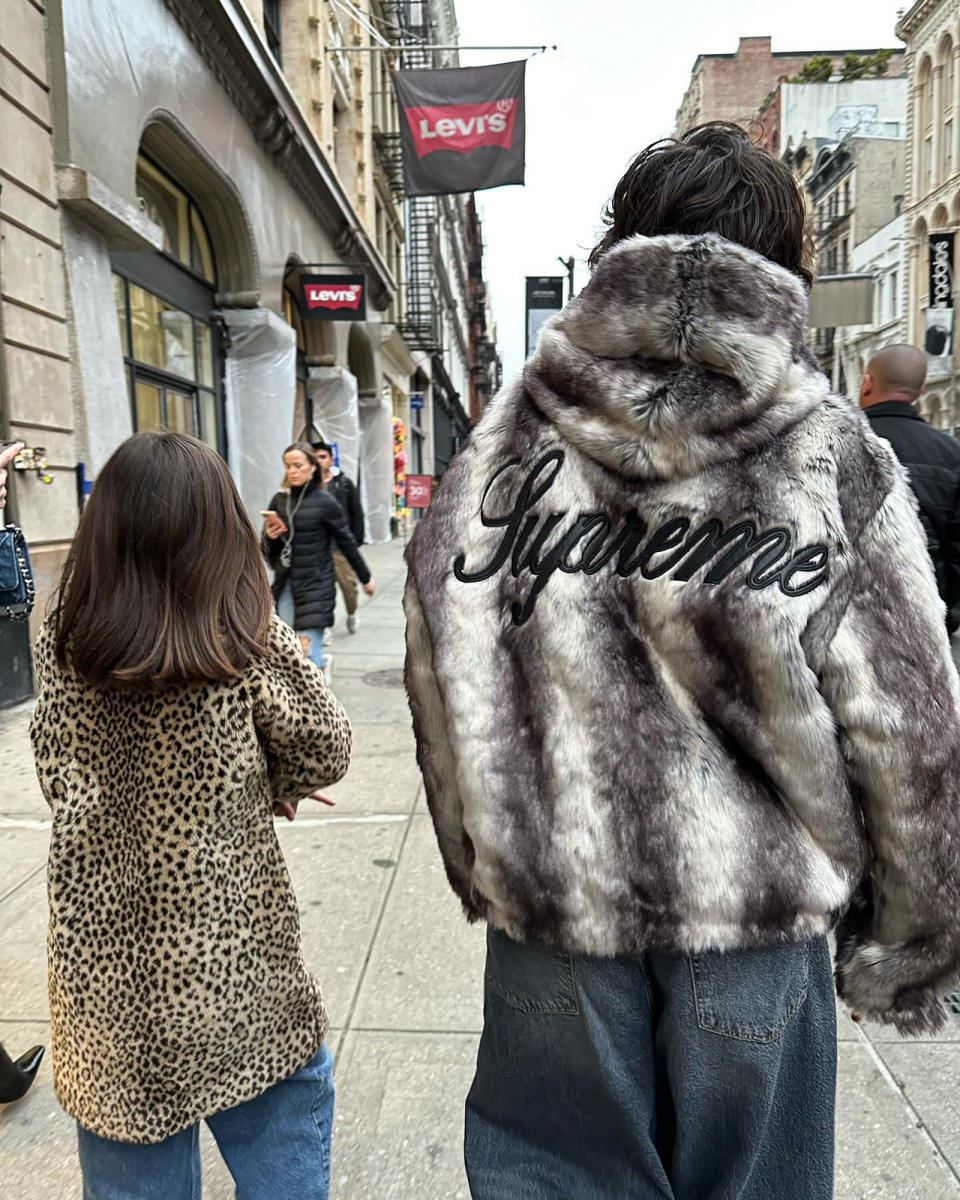 Mason Disick Flexes His Cool Style in Supreme Fur Coat Alongside Sister ...