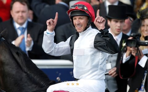 Italian Frankie Dettori, winning the Derby aboard John Gosden's Golden Horn, is the 'perfect' stature - Credit: Peter Nicholls