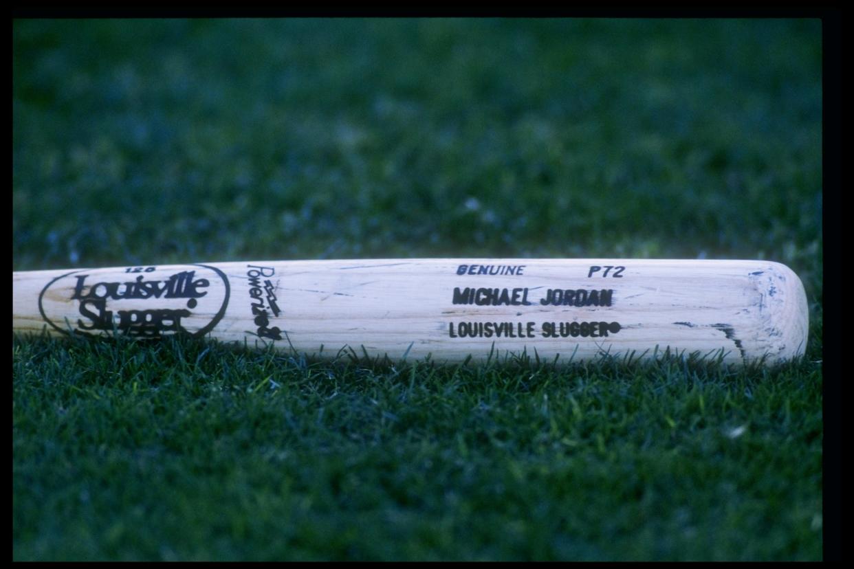 26 Oct 1994: General view of the bat being used by Michael Jordan of the Scottsdale Scorpions.