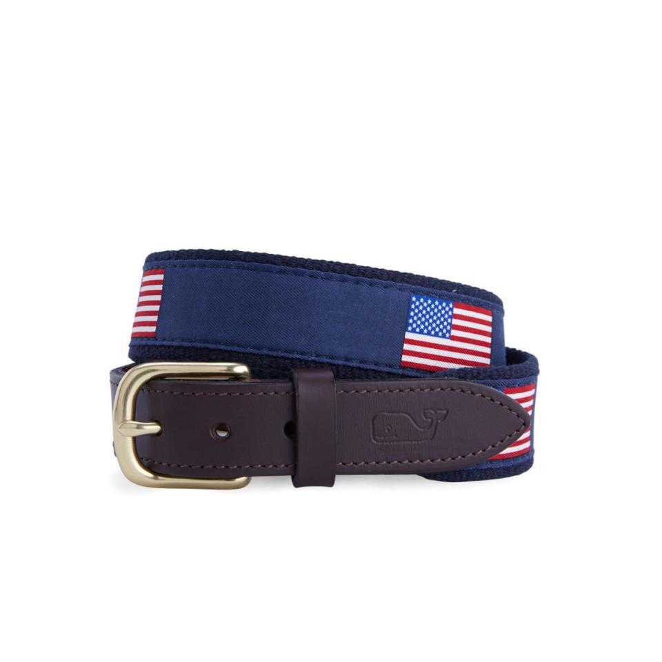 American Flag Canvas Belt