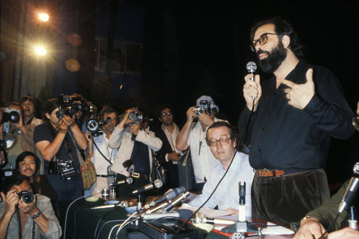 Francis Ford Coppola au Festival de Cannes en mai 1979, France. (Photo by Daniel SIMON/Gamma-Rapho via Getty Images)