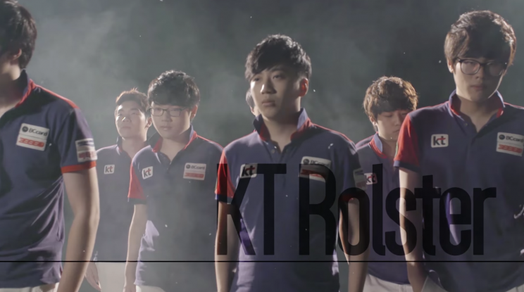 KT Rolster in the 2015 LCK Summer Finals (OnGameNet/Twitch)