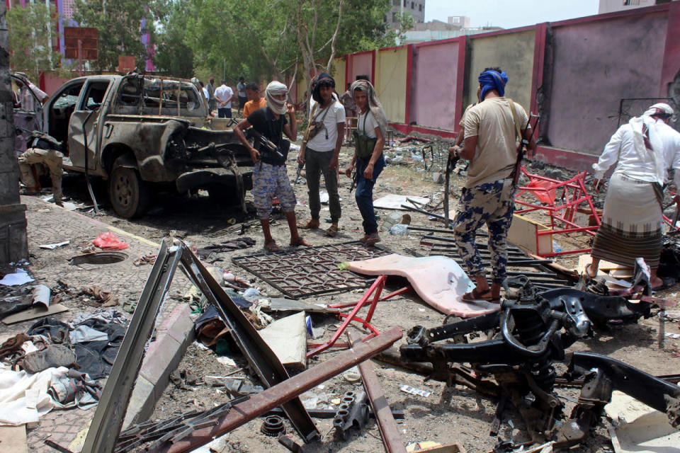 Deadly suicide bombing in Aden, Yemen