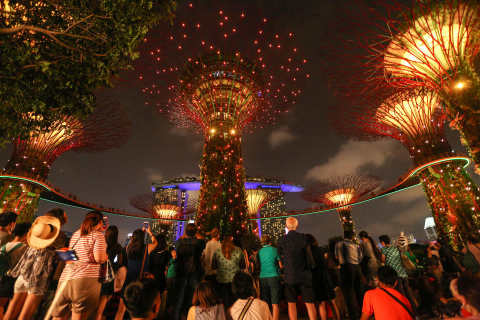 <p>1: Singapore – expats have ranked the Asian city state the best place to live for three years in a row. Almost two-thirds of expats said their quality of life had improved as a result of moving to Singapore. (Chong Seng Keat/SOPA Images/LightRocket via Getty Images) </p>