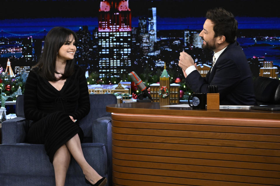 Selena Gomez and Jimmy Fallon