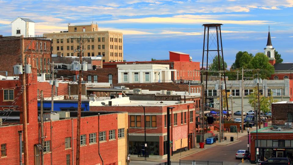 skyline of down town Springfield Missouri