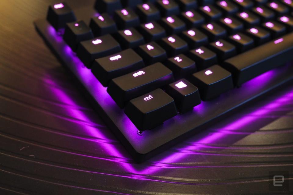 Gaming keyboards are starting to look and feel very similar. Matte black