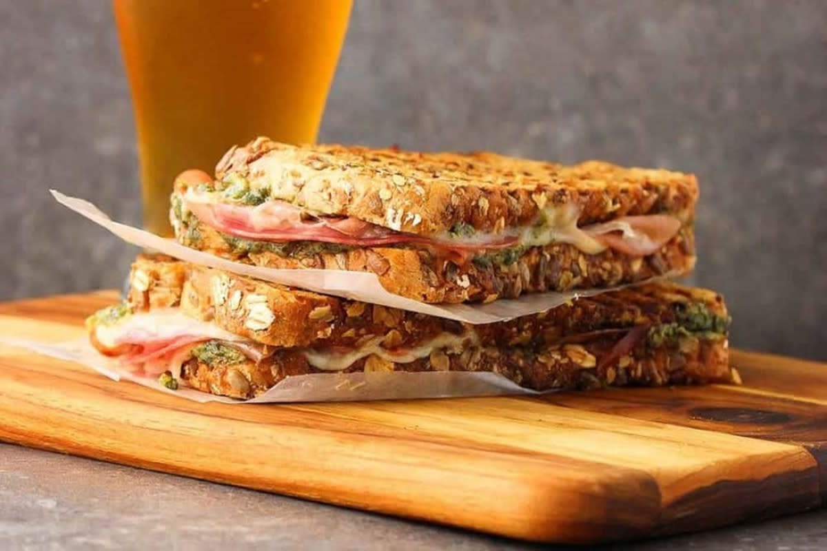 <p>How To Feed a Loon</p><p>This Italian-Style Panini recipe is one for the record books. The Italian cured meats, along with the fresh pesto and mozzarella cheese work beautifully with the grilled bread.</p><p><strong>Get the recipe: </strong><a href="https://howtofeedaloon.com/italian-style-panini/" rel="nofollow noopener" target="_blank" data-ylk="slk:Italian-Style Panini;elm:context_link;itc:0;sec:content-canvas" class="link rapid-noclick-resp"><strong>Italian-Style Panini</strong></a></p>