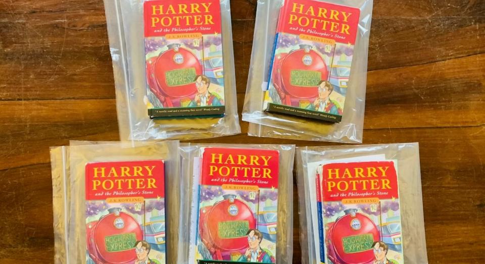 First edition Harry Potter hardbacks (SWNS)