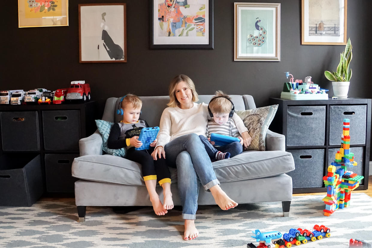 "You Can't F*ck Up Your Kids" author Lindsay Powers and her sons. (Brad Eichmann)