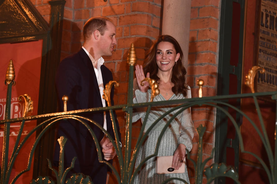 Kate and Will smiled and waved at royal fans. Photo: Getty Images