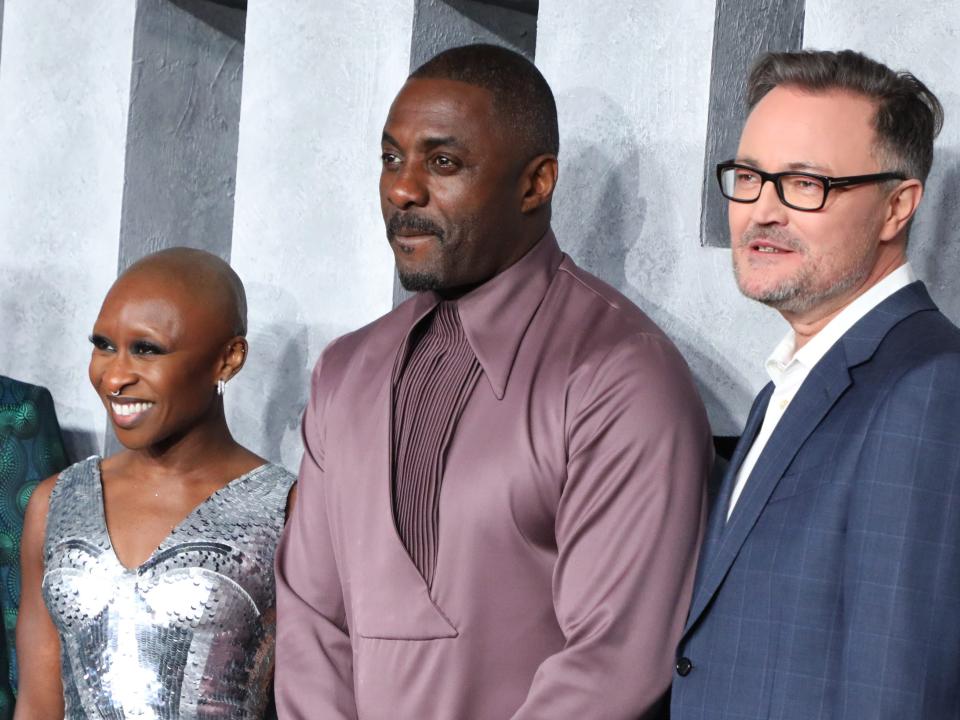 Cynthia Erivo, Idris Elba and Jamie Payne attend the Global Premiere of "Luther: The Fallen Sun."