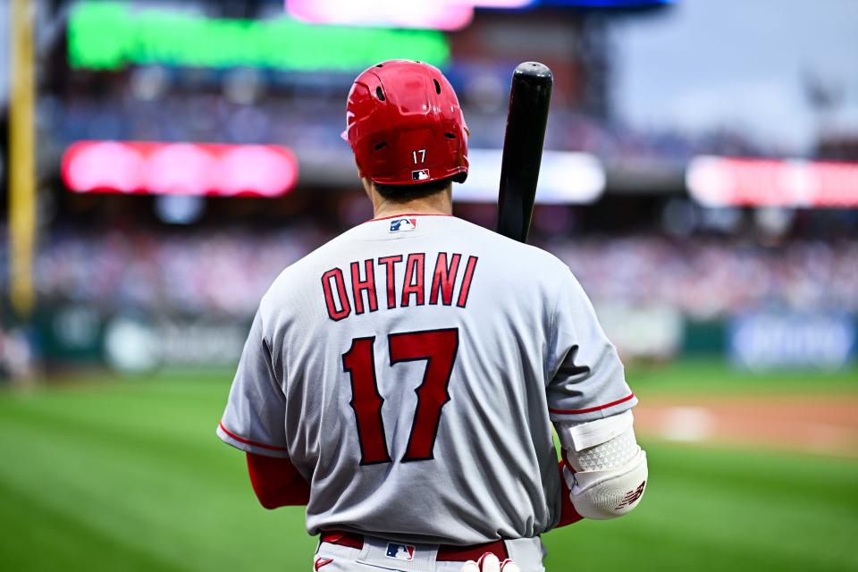 Shohei Ohtani has worn No. 17 since signing his first MLB contract in 2017 with the Los Angeles Angels.