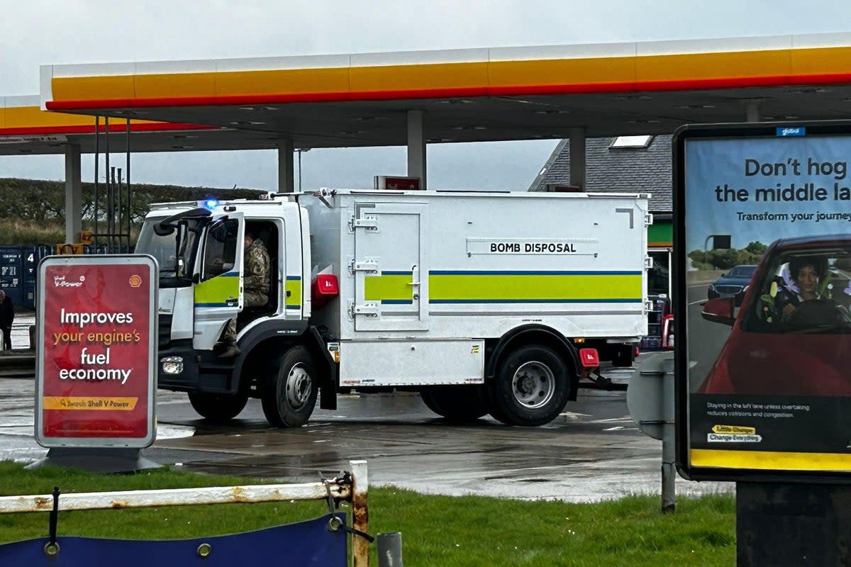 The bomb-disposal squad sprang into action (Incidents on Teesside & County Durham)
