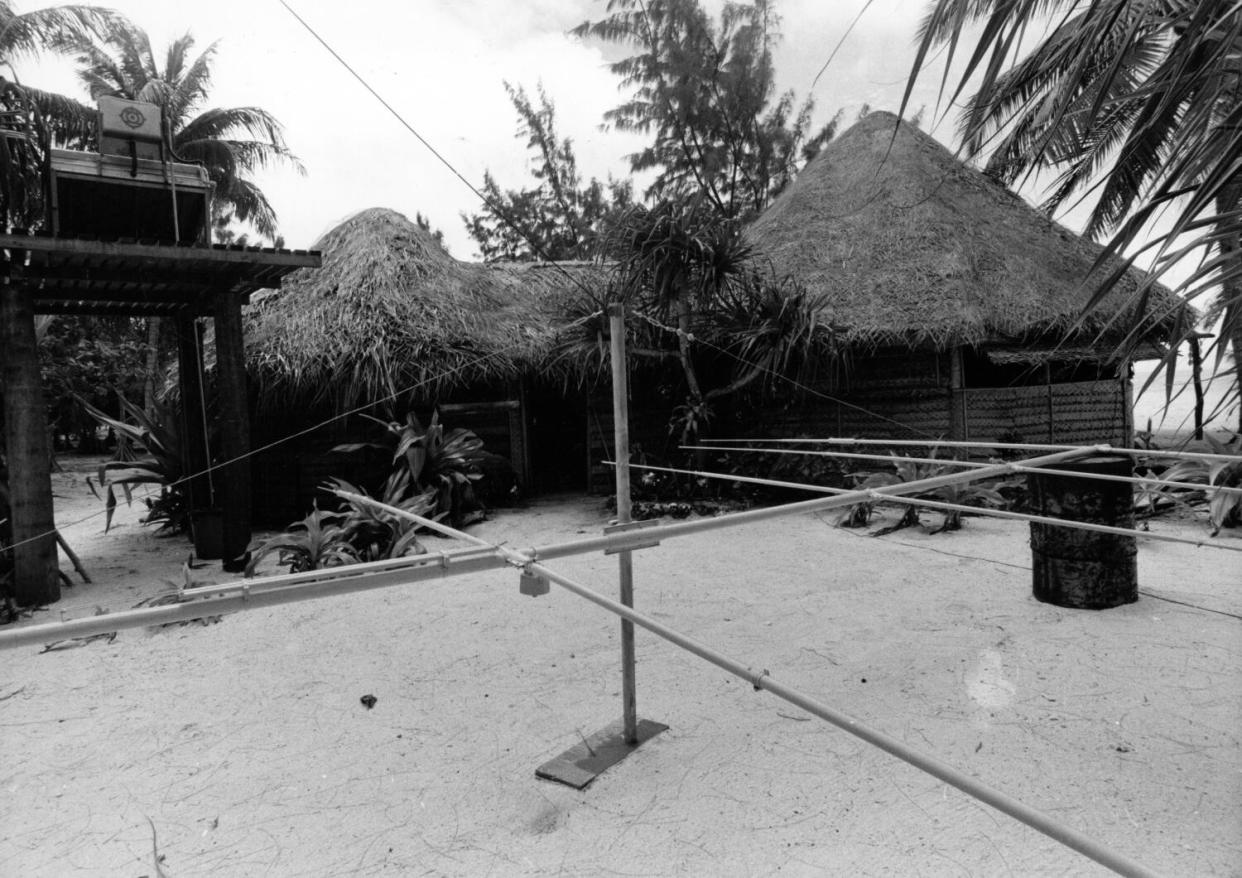 Marlon Brando's bungalow on Tetiaroa, circa 1979.