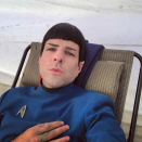 <p>Zachary Quinto <a href="https://instagram.com/p/61DhraLi2p/" rel="nofollow noopener" target="_blank" data-ylk="slk:snapped himself lounging;elm:context_link;itc:0;sec:content-canvas" class="link ">snapped himself lounging</a> while in his Spock getup. </p>