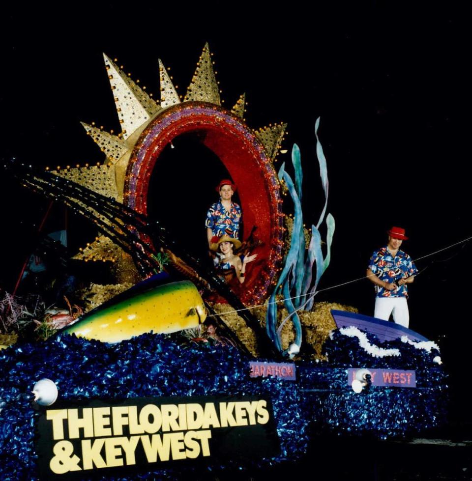 Florida Keys float at the Orange Bowl Parade in the 1980s. Miami Herald File