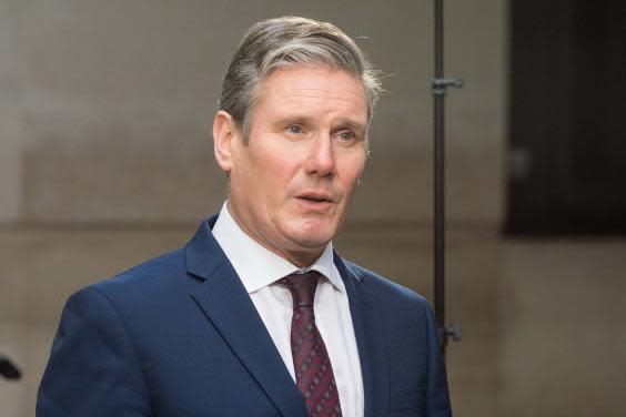 Keir Starmer called for party unity at his campaign launch (Barcroft Media via Getty)