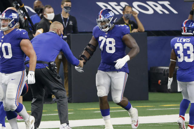 PFF names Giants' Andrew Thomas a breakout candidate