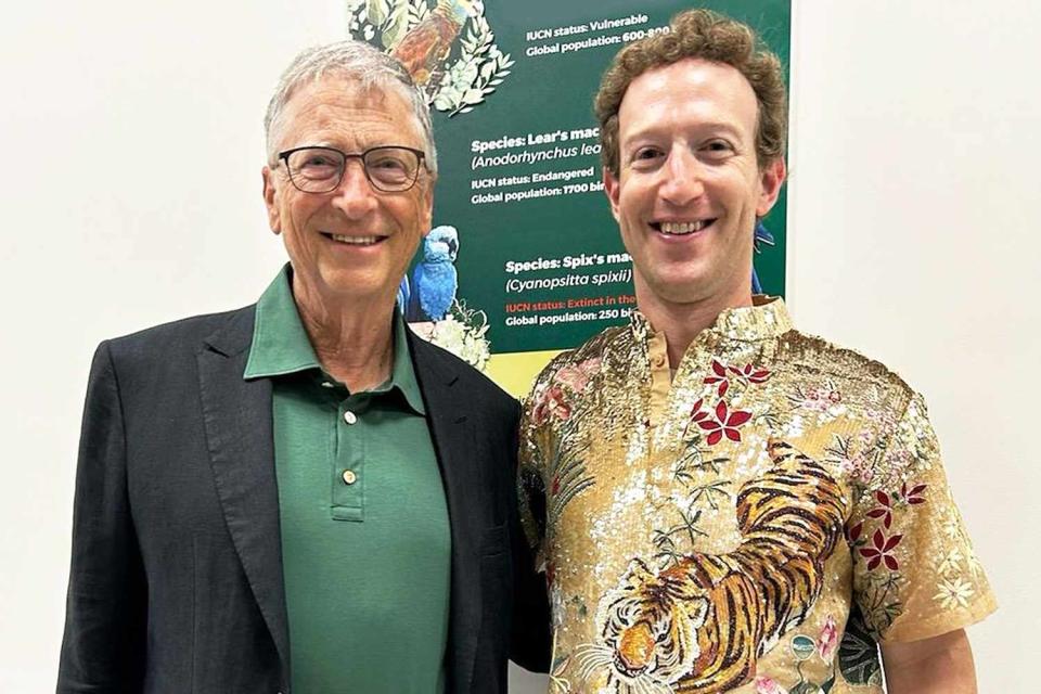 <p>Bill Gates/Instagram</p> Bill Gates and Mark Zuckerberg