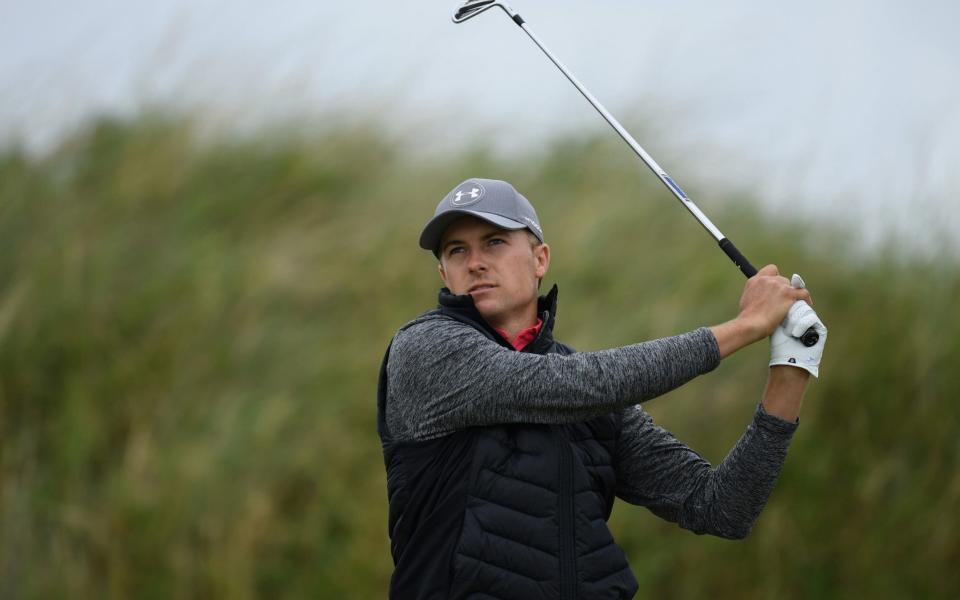 ordan Spieth of the United States hits his tee shot - Credit: R&A