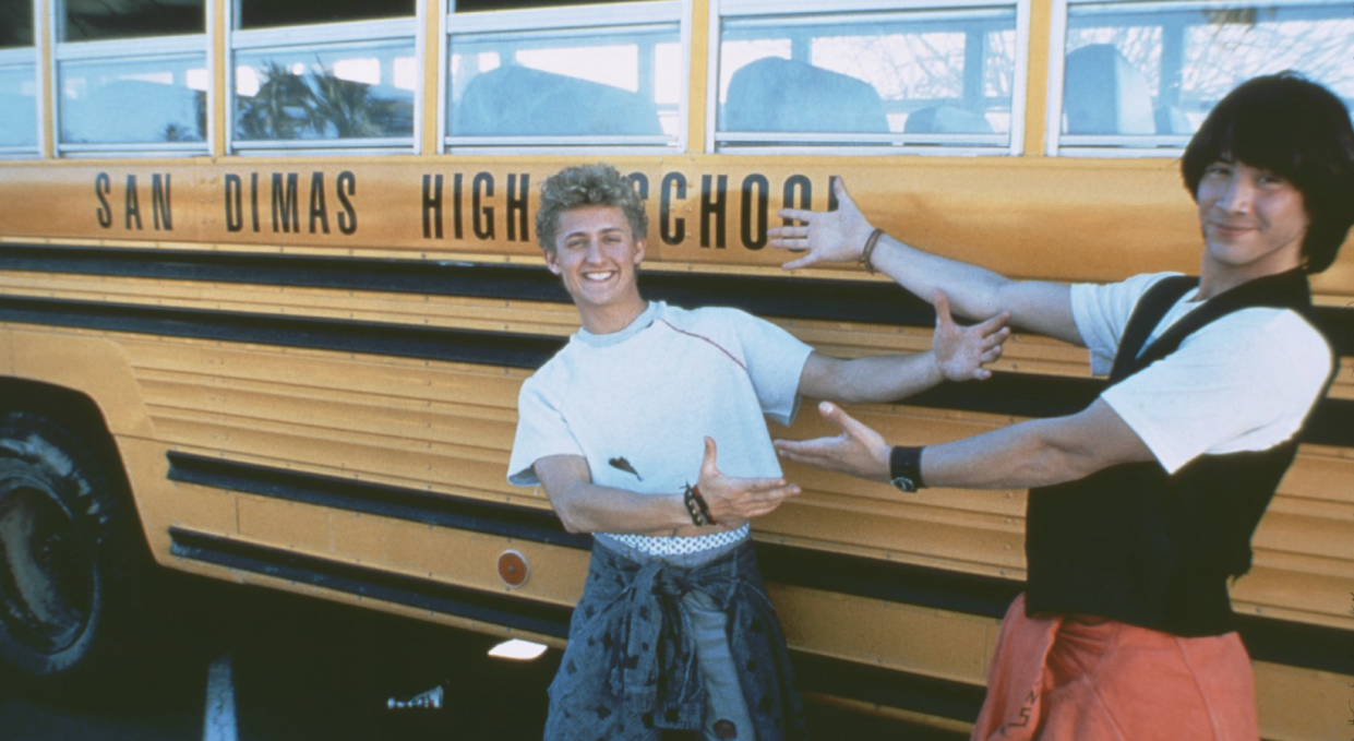 Alex Winter has shared behind-the-scenes photos of himself and Keanu Reeves from the set of the 1989 movie "Bill and Ted's Excellent Adventure." (Photo: Twitter)