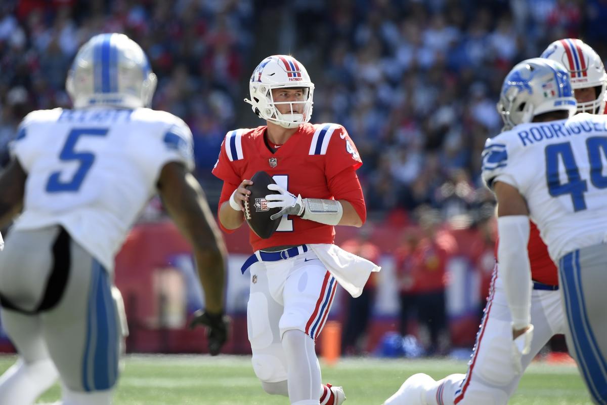 Patriots QB Bailey Zappe made history in Sunday's win over Lions