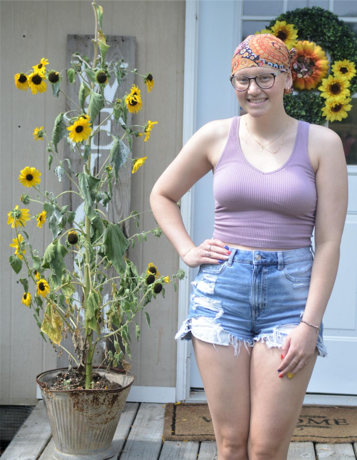 Allie Berry, a Rosecrans graduate, is currently fighting an aggressive form of cancer, Rhabdomyosarcoma. Berry, who is 19, found out about the cancer in April and appreciates the support she is receiving, while going through chemotherapy.