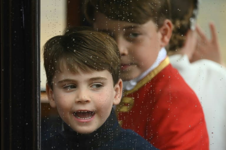 Prince Louis is the youngest son of William and Catherine, the prince and princess of Wales (Daniel LEAL)