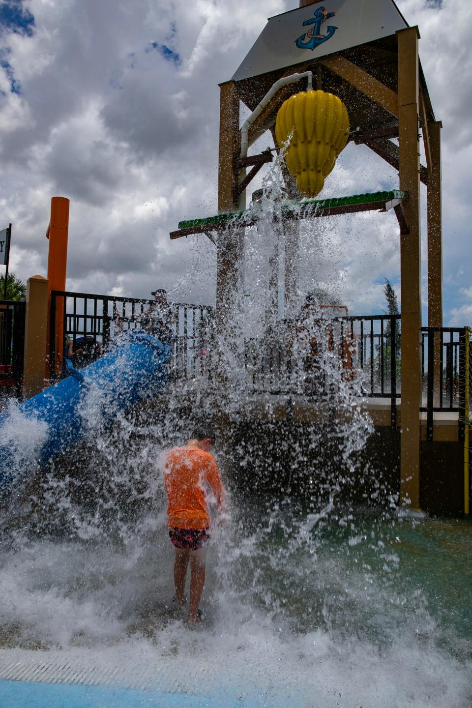 Visitors to Sun Splash Family waterpark in Cape Coral were able to enjoy the outdoors and find some relief from the high temperatures Friday, July 7, 2023.