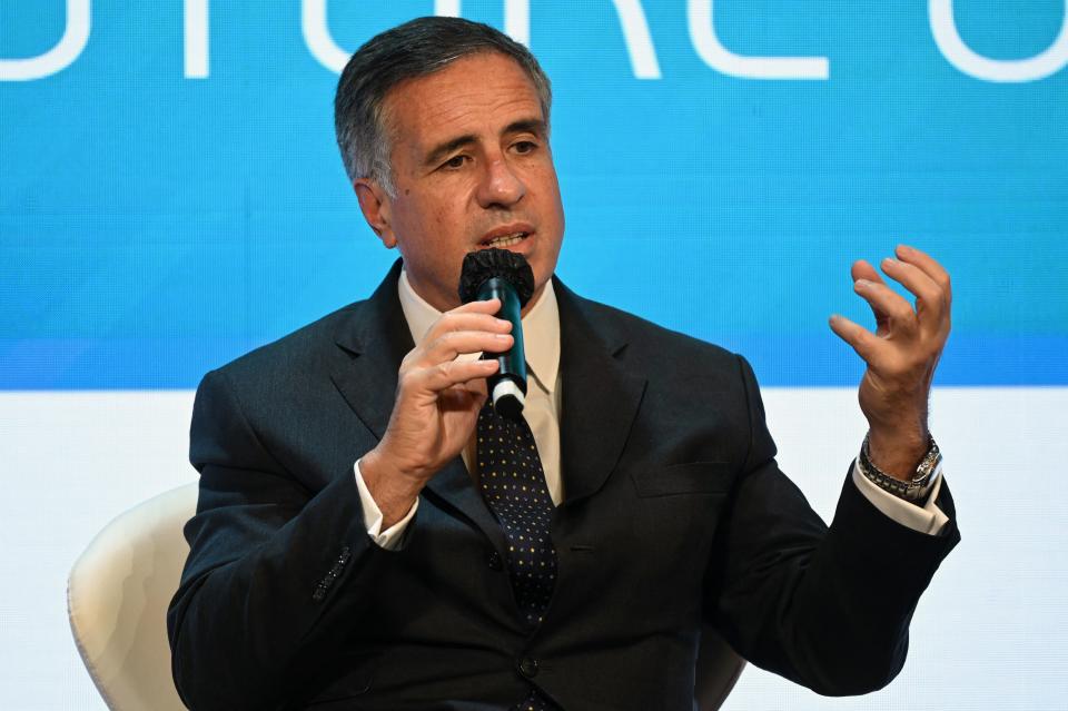 Daniel Pinto, President and Chief Operating Officer of JPMorgan Chase, 
speaks at the Global Financial Leaders Investment Summit in Hong Kong on November 2, 2022. (Photo by Peter PARKS / AFP) (Photo by PETER PARKS/AFP via Getty Images)