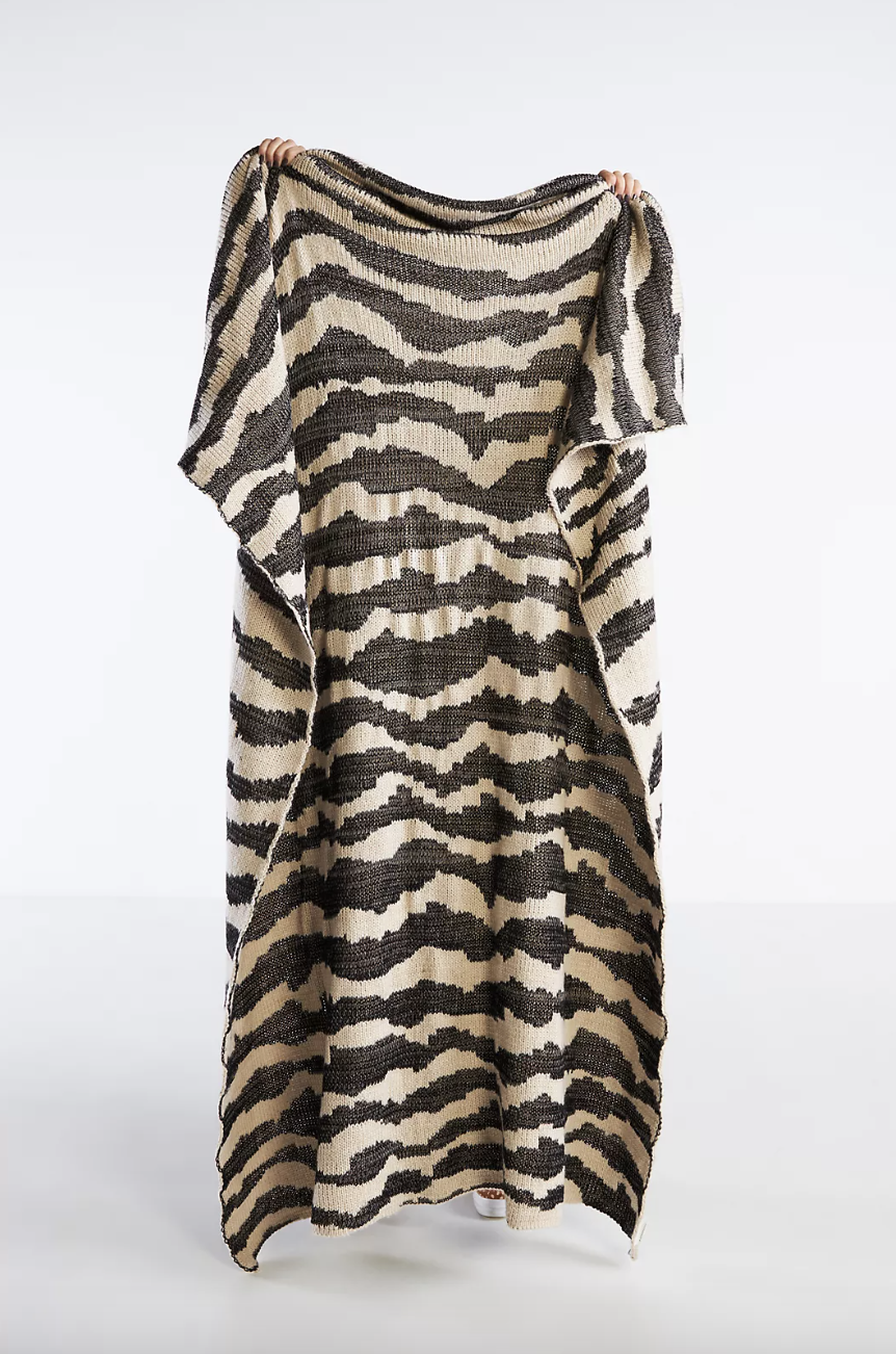 Woven Tigre Throw Blanket (photo via Anthropologie)