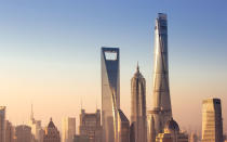 <p>The second-tallest building in the world and the second to break the incredible 2,000-foot barrier. It’s a smooth, swirly, eco-friendly building—a sort of green Twizzler, you might say—and completes a trio of Shanghai towers on this list. It’s been called a “<a rel="nofollow noopener" href="http://skyscrapercenter.com/building/shanghai-tower/56" target="_blank" data-ylk="slk:vertical city;elm:context_link;itc:0;sec:content-canvas" class="link ">vertical city</a>,” complete with “neighborhoods” and indoor gardens in addition to its variety of commercial, retail and hotel space.</p>