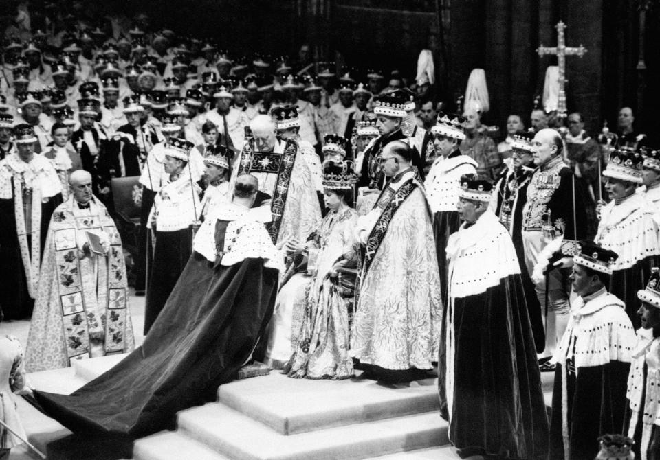 The Queen's coronation in 1953. (PA)