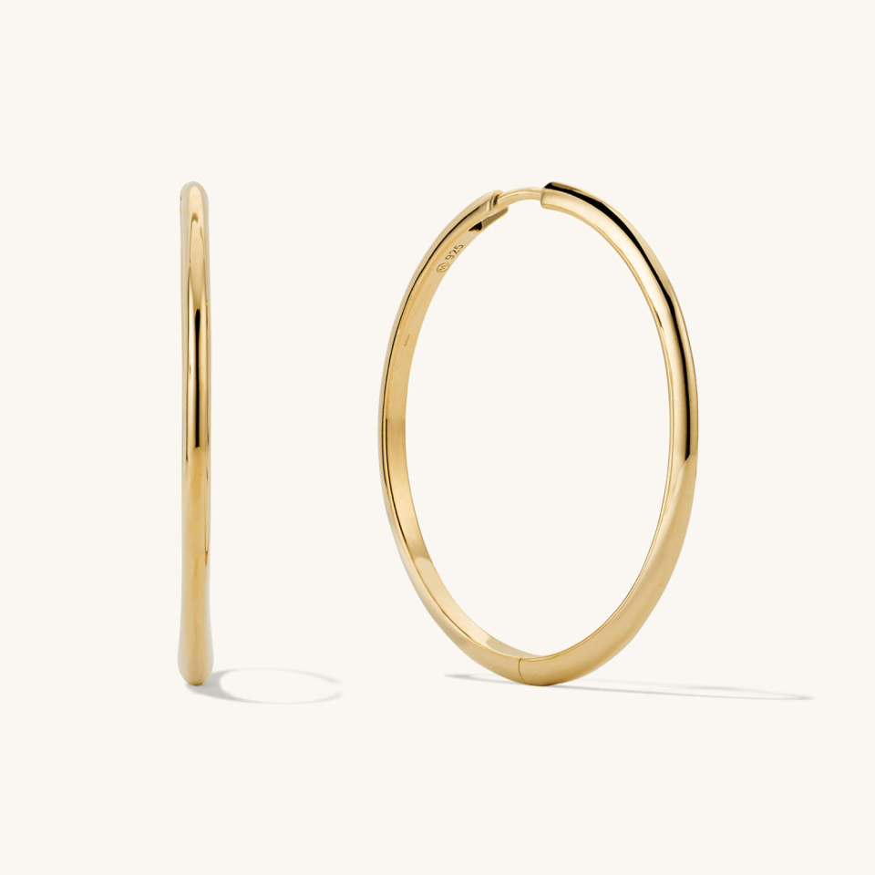 Mejuri Tube Oversized Hoops