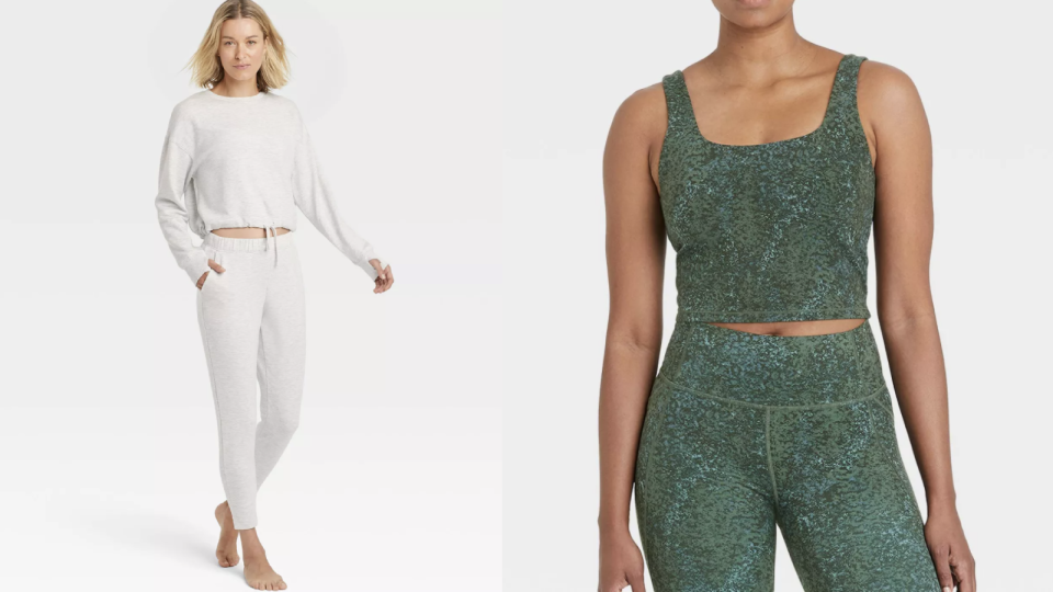 Mix and match separates at Target for a chic exercise outfit.