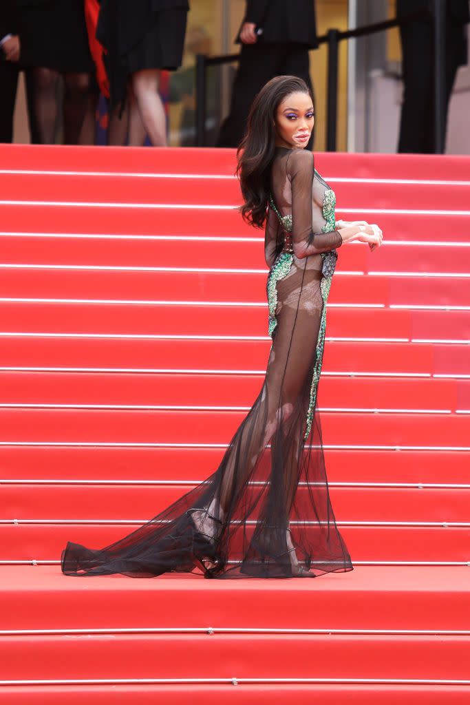 Winnie Harlow at Cannes in 2019