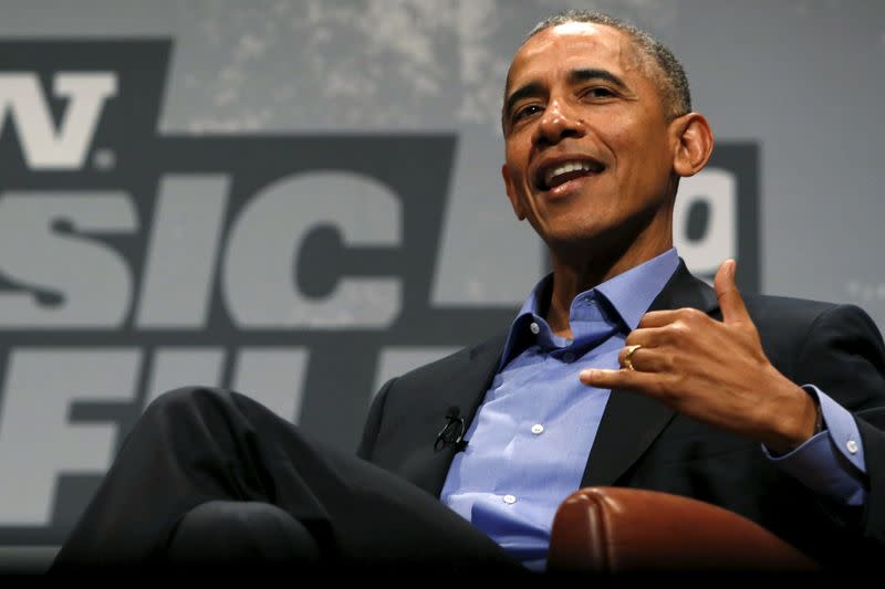 U.S. President Barack Obama participates in an onstage interview at the South by Southwest Interactive in Austin, Texas, March 11, 2016. REUTERS/Jonathan Ernst