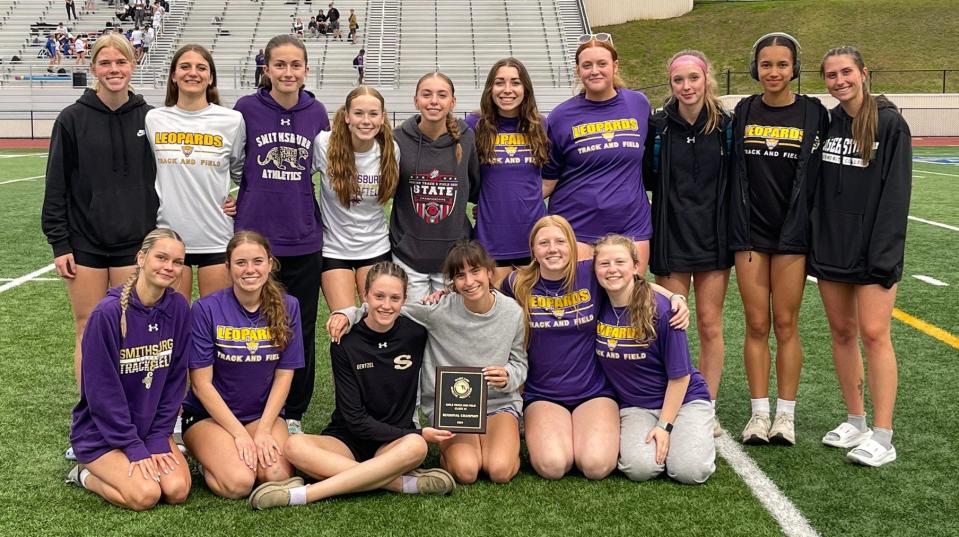 The Smithsburg girls track and field team won its third straight Class 1A West outdoor region title.