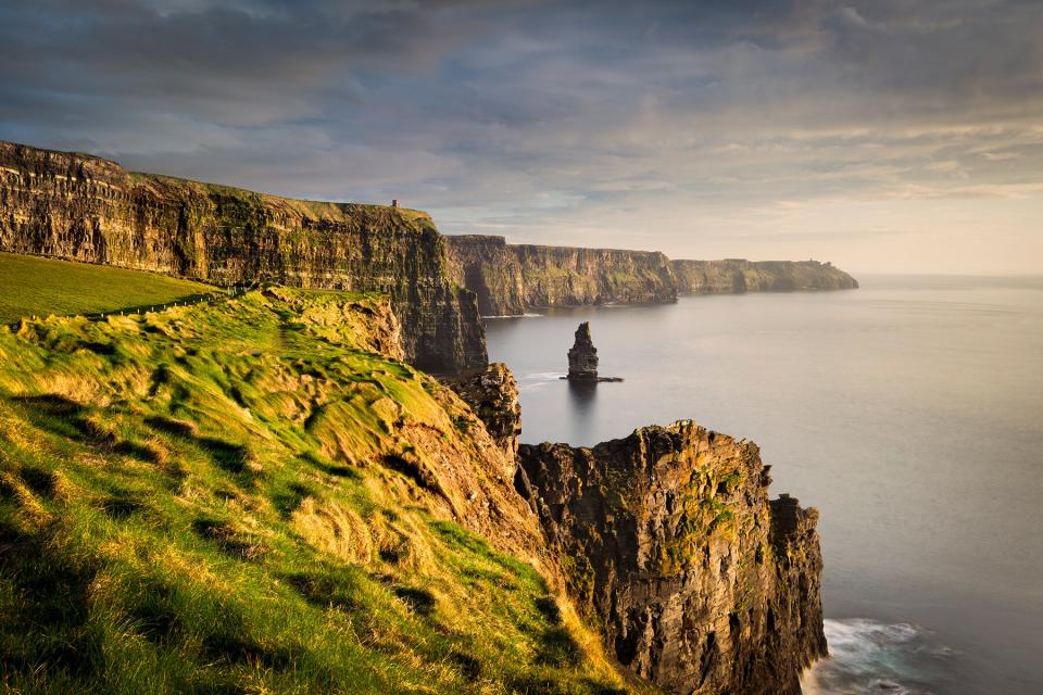 Cliffs of Moher at sunset, Doolin, Clare, Ireland