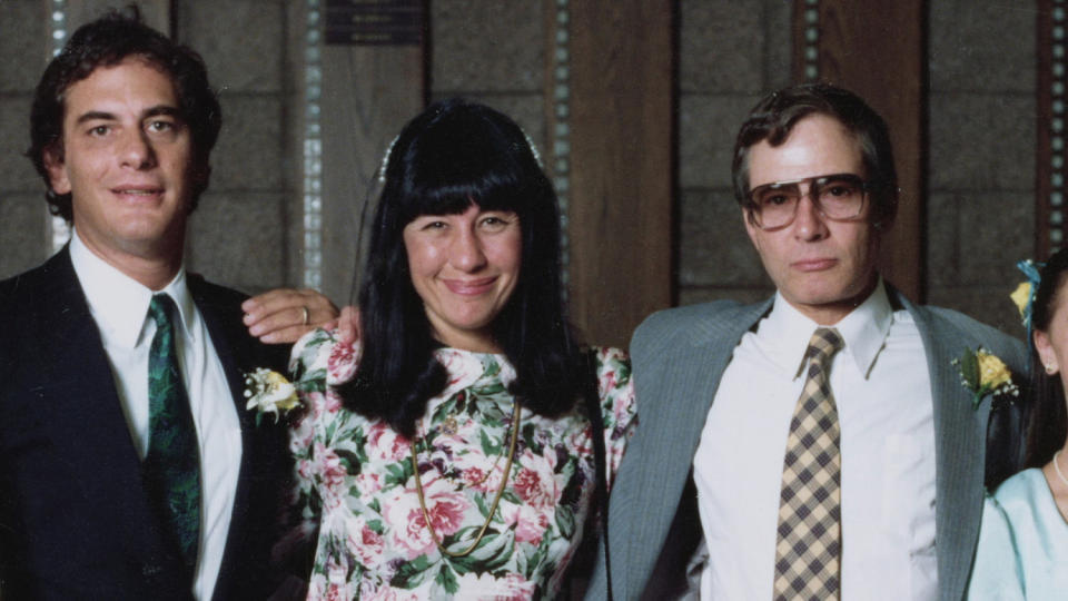 Nick Chavin, Susan Berman, and Robert Durst. (Courtesy HBO)