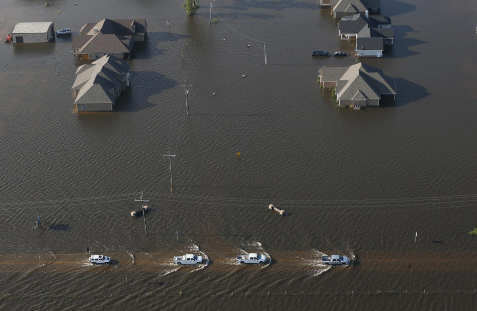 Dramatic aerial views of the flooding in Harvey’s aftermath