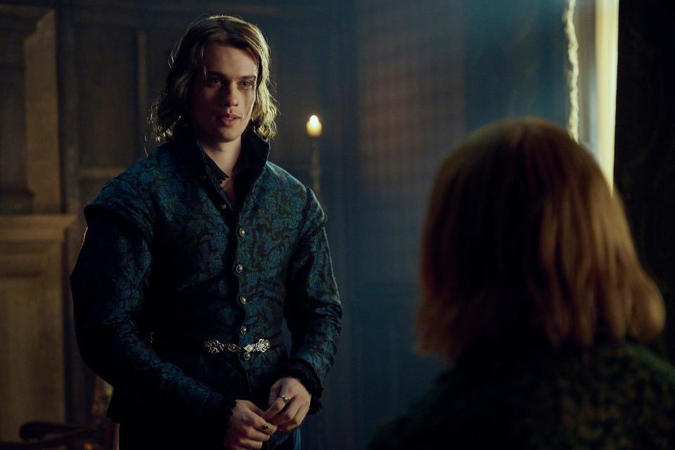 Nicholas Galitzine as George Villiers in the finale of "Mary & George."