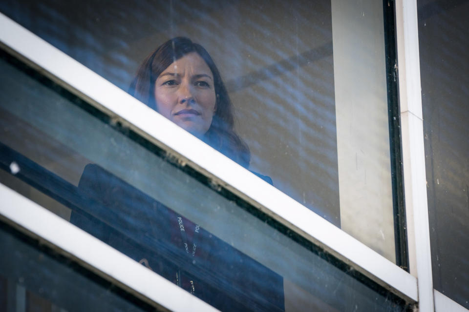 WARNING: Embargoed for publication until 00:00:01 on 30/03/2021 - Programme Name: Line of Duty S6 - TX: n/a - Episode: Line Of Duty - Ep 3 (No. n/a) - Picture Shows:  DCI Joanne Davidson (KELLY MACDONALD) - (C) World Productions - Photographer: Steffan Hill