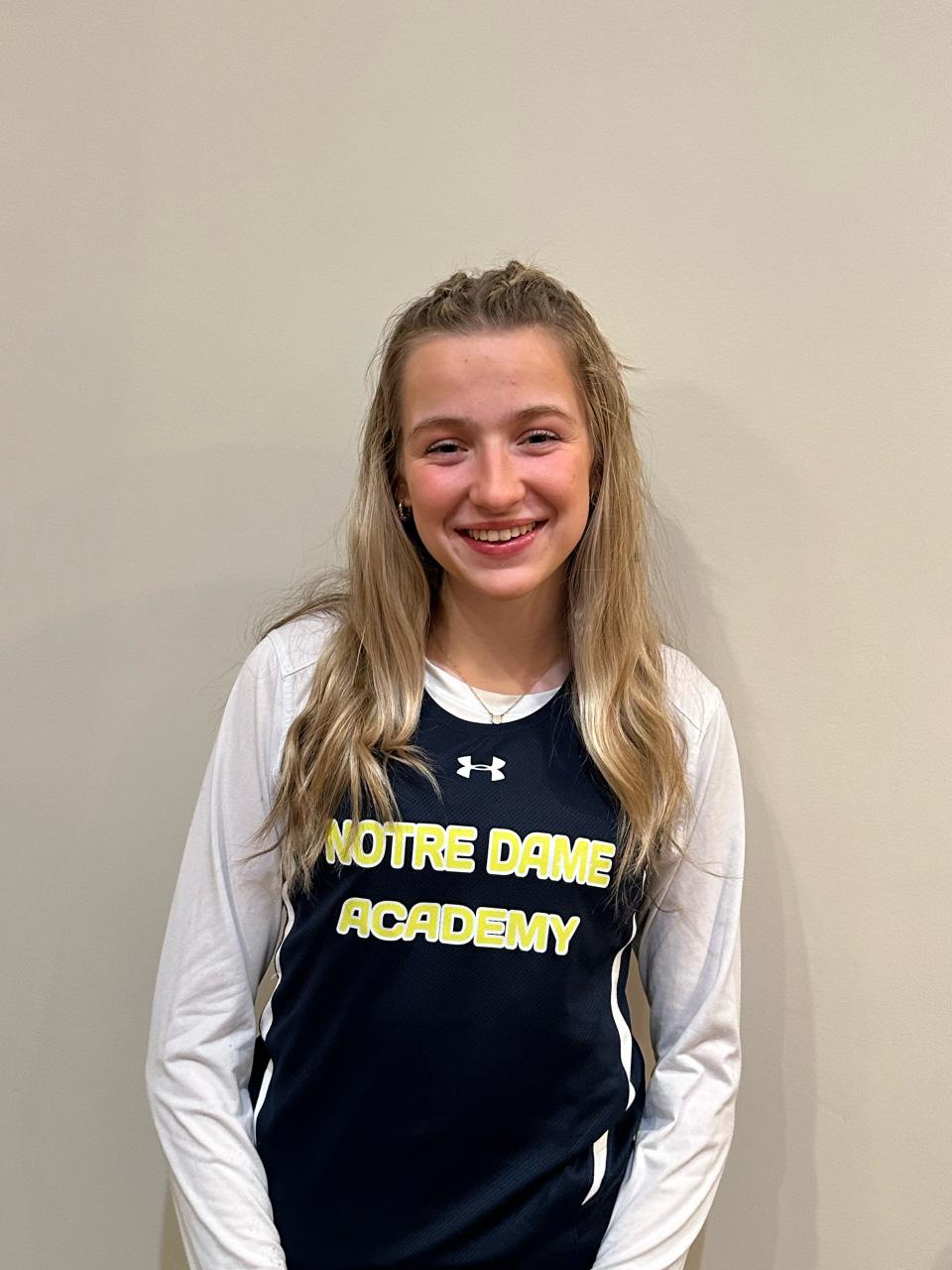 Josette Oberton of Notre Dame Academy has been named to The Patriot Ledger/Enterprise All-Scholastic Girls Cross Country Team.