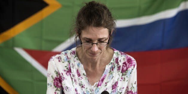South African Yolande Korkie, a former hostage and wife of Pierre Korkie, pauses during a press conference in Johannesburg on January 16, 2014 to appeal for the release of her husband, still held in Yemen and whose deadline for ransom has been set for today. Kidnappers from Al-Qaeda in Yemen released Korkie, who was taken hostage in May along with her husband, on January 10 but her husband remains in captivity. AFP PHOTO/MARCO LONGARI        (Photo credit should read MARCO LONGARI/AFP/Getty Images) (Photo: )