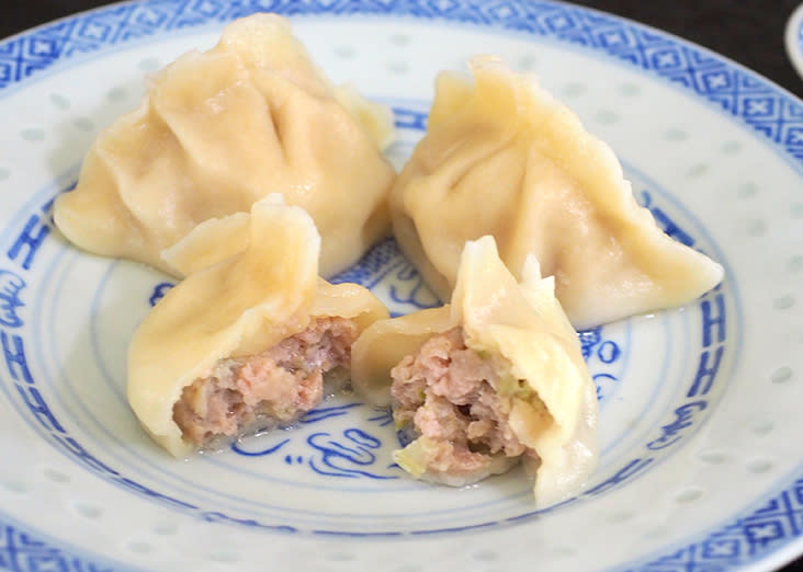 The celery with pork dumplings have a delicate fragrance.