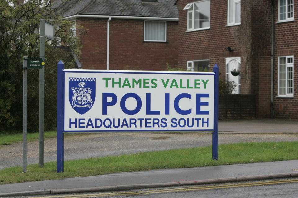 General view of the sign outside Thames Valley Police Head Quarters.   (Photo by Tim Ockenden - PA Images/PA Images via Getty Images)