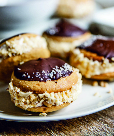 Peanut Cookie Ice Cream Sandwiches