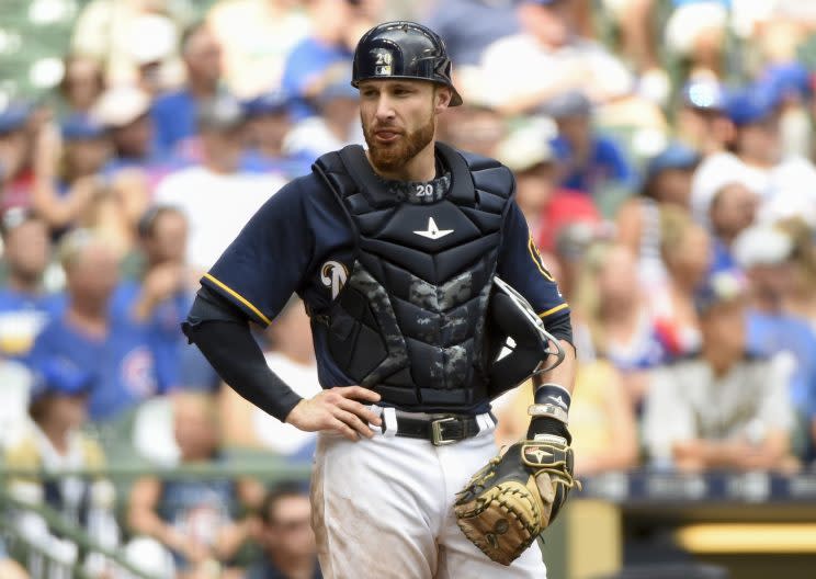 The Texas Rangers acquired catcher Jonathan Lucroy on Monday. (AP)